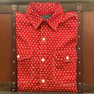 RL Polo Country red print casual western shirt